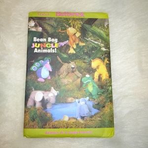 Butterick 5663 Bean Bag Jungle Animals